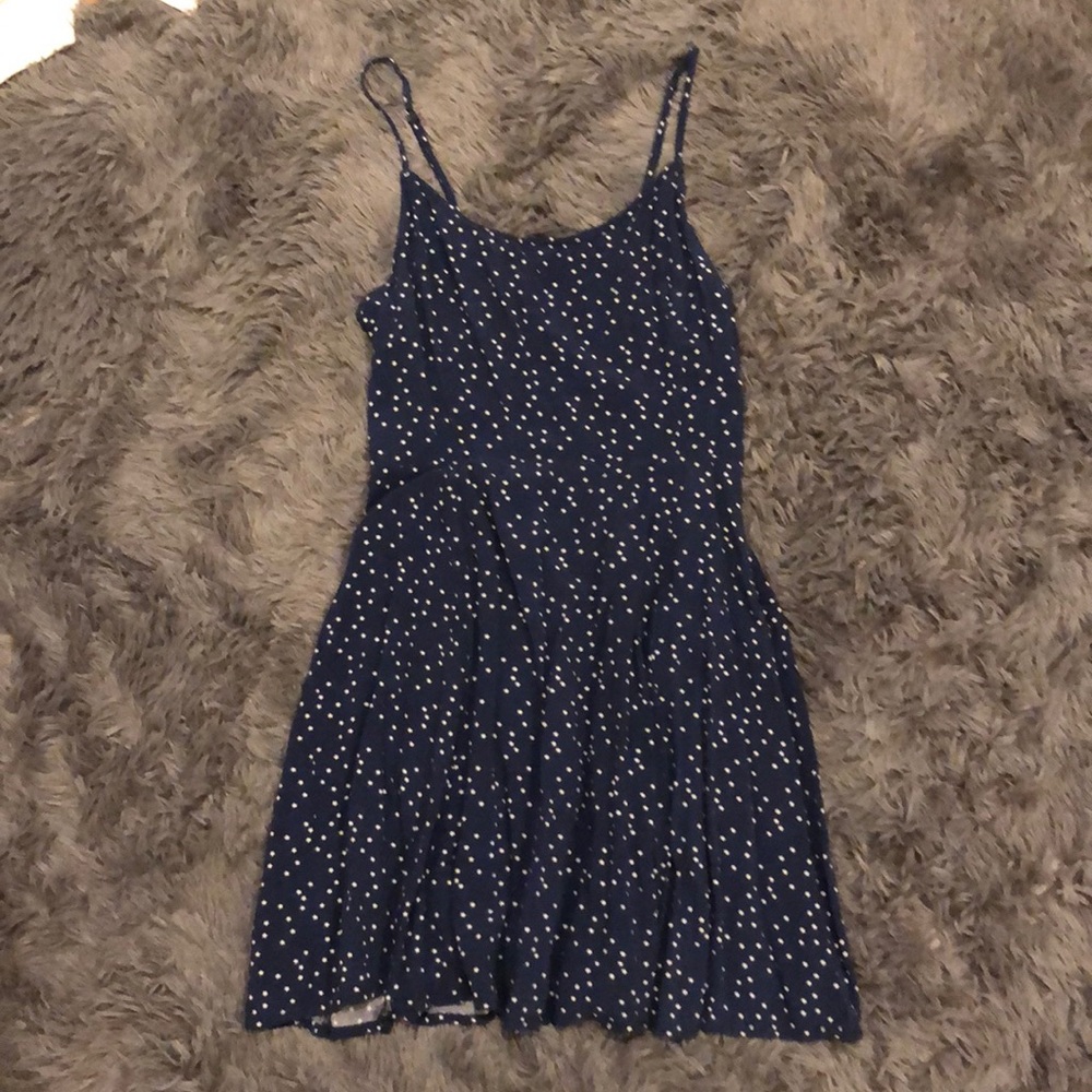 XS Forever 21 Navy Blue Star Mini Flowy Dress w/ Adjustable Straps